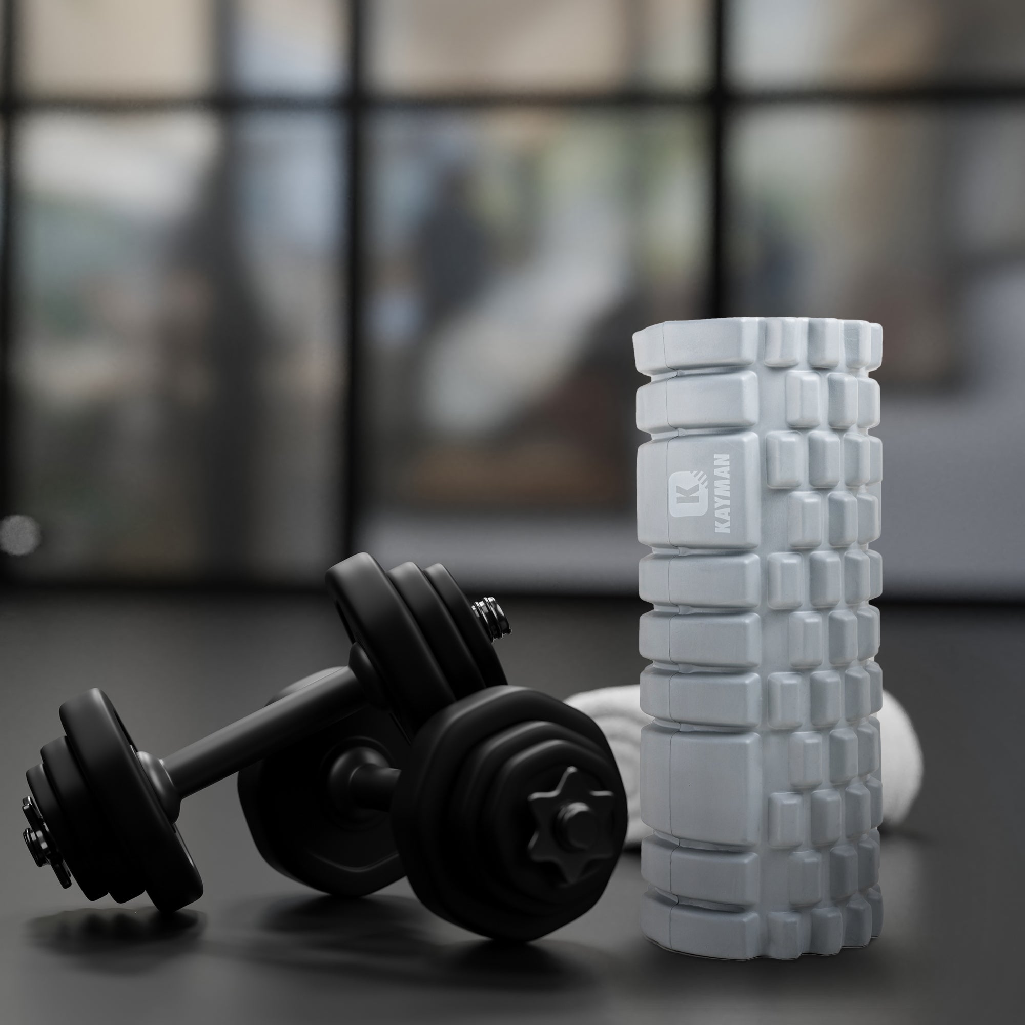 Kayman Massage Roller: High-Density Foam Deep Tissue Relief & Sports Recovery Tool for Back Pain, Balance, and Blood Flow Stimulation