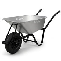 Heavy Duty Steel Wheelbarrow with Pneumatic Tyre - 85L