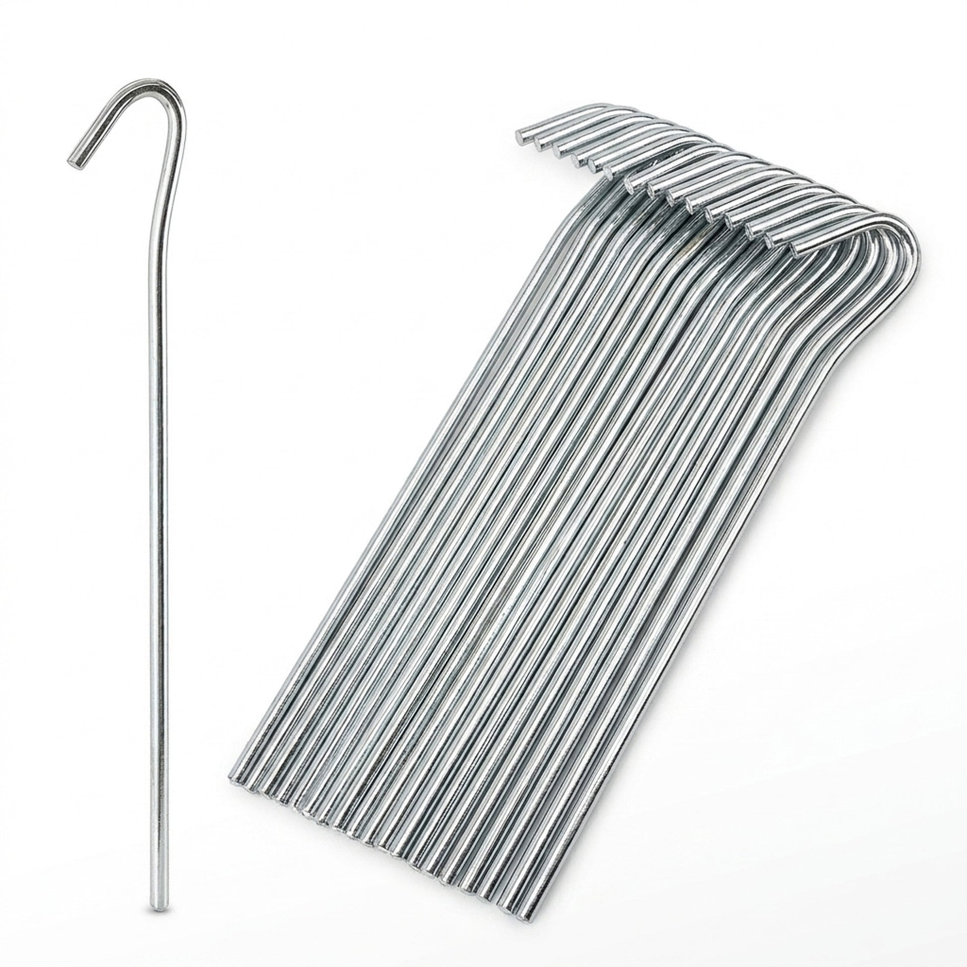 50 Pack Tent Pegs - Sturdy Alloy Steel for Secure Camping