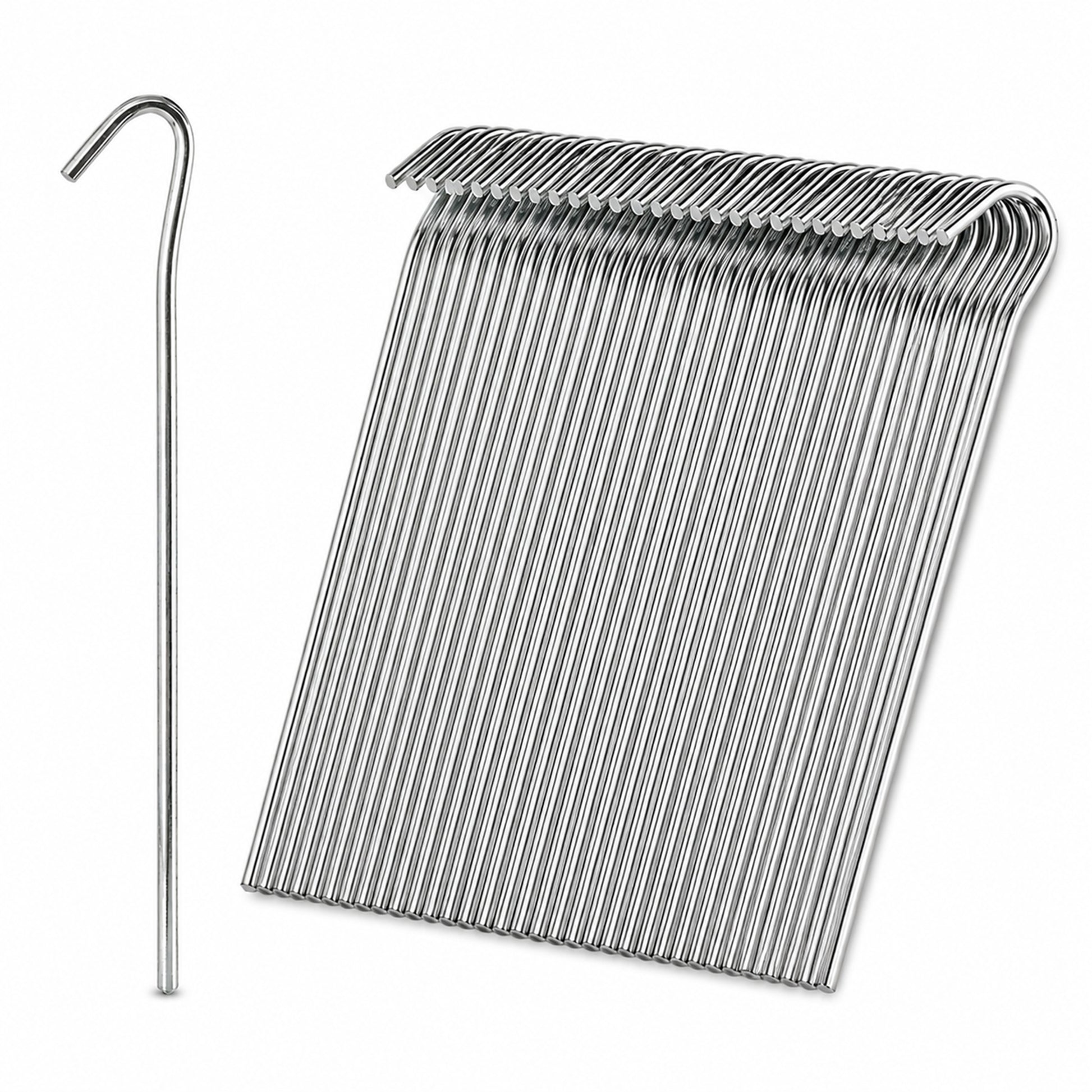50 Pack Tent Pegs - Sturdy Alloy Steel for Secure Camping