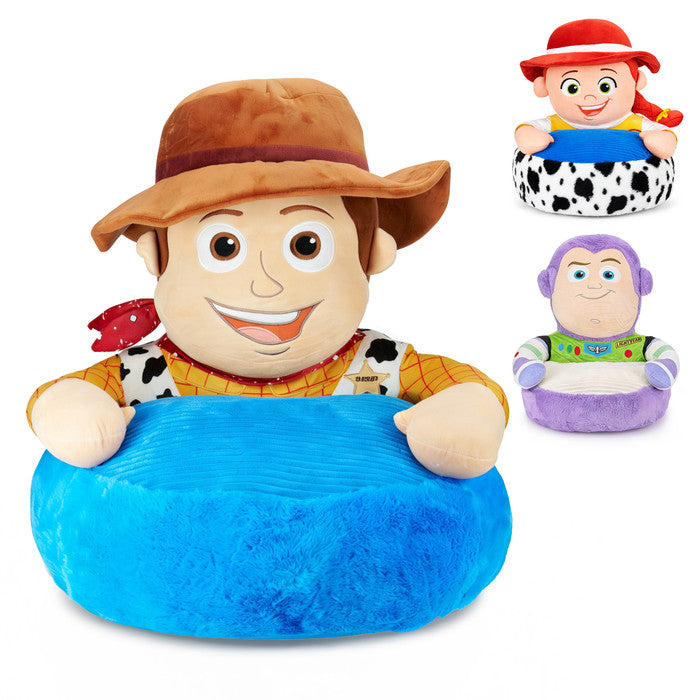 Disney Toy Story Woody plush kids floor chair – Jessie and Buzz Lightyear character variants also available