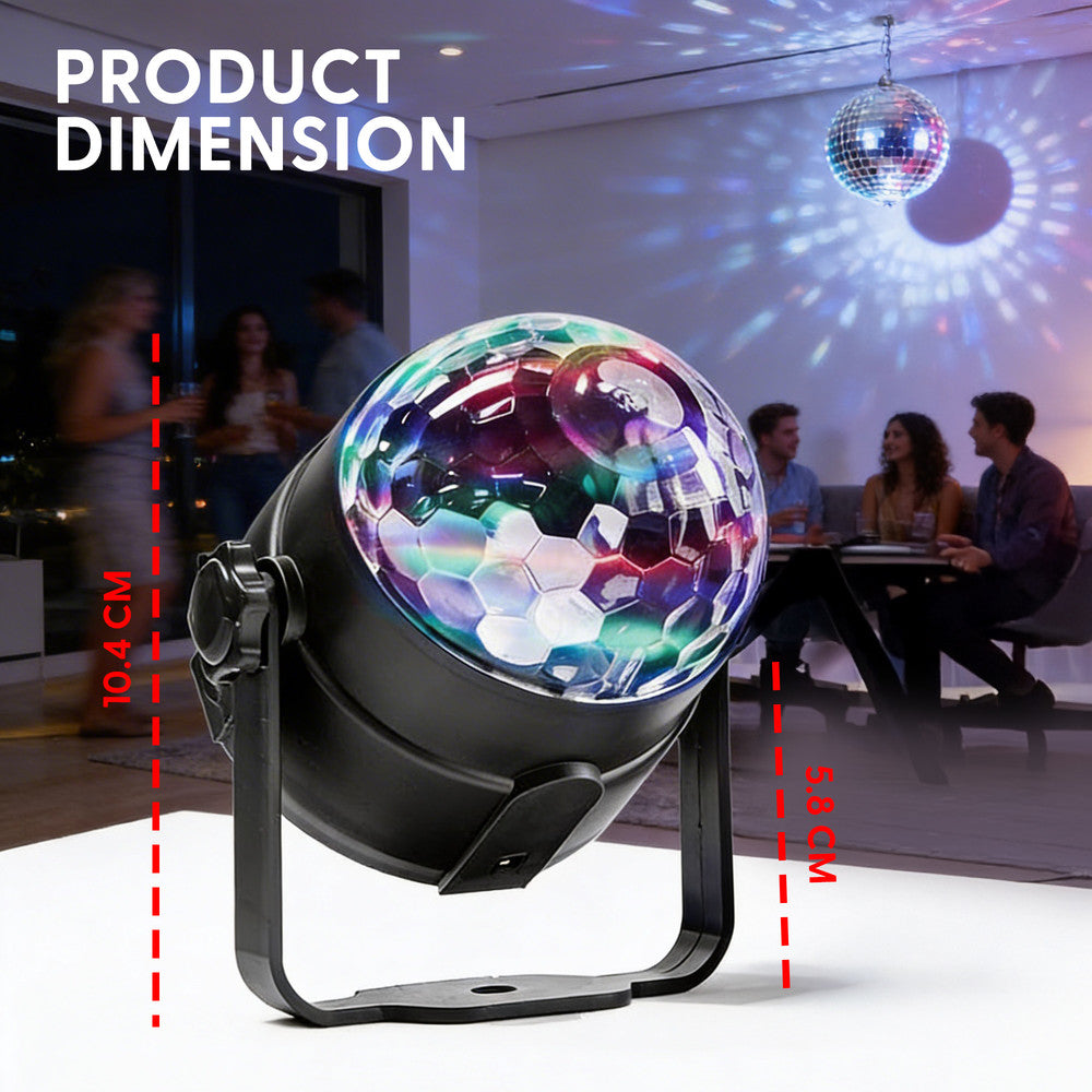 Bryte Disco Ball Light 7 Colours RGB LED USB Remote Party – image 2