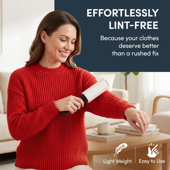 Easy-Peel Lint Roller Sheets – Extra Strong Adhesive Removes Fluff & Lint