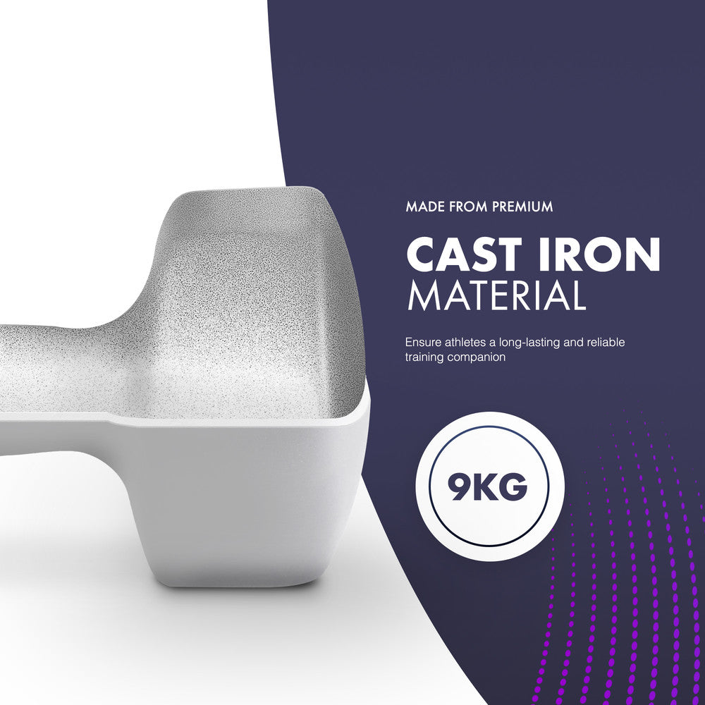 KAYMAN Neoprene Dumbbell Pair with Anti-Slip Grip, Hex Edges, Water-Resistant Surface & Workout Poster Guide - Weight Set for Home, Gym & Fitness Training Equipment (1kg 2kg 3kg 4kg 5kg 6kg 7kg 8kg 9kg 10kg) – image 10