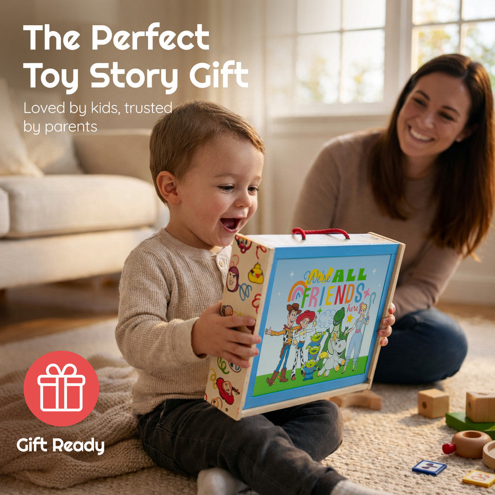 Children's Toy Story magnetic activity gift set — all contents displayed