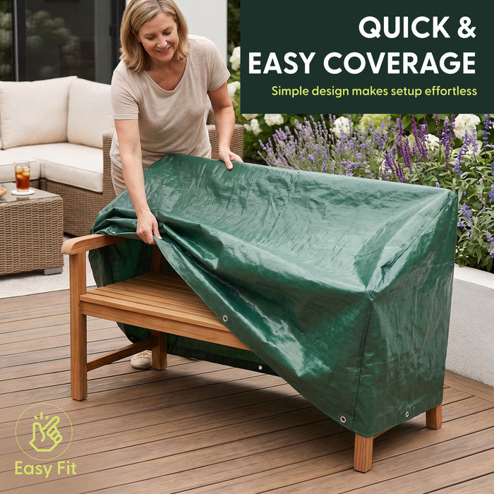 3 Seat Garden Bench Cover - Waterproof, Tear Resistant and UV Protection