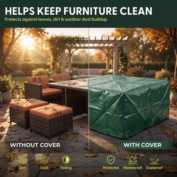 Small Waterproof Garden Furniture Cover - 125cm