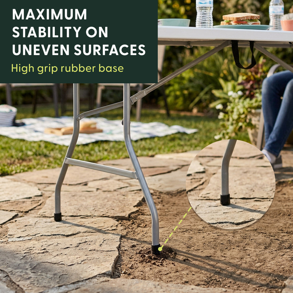 6ft Folding Table - Portable Heavy Duty Outdoor Table – image 7