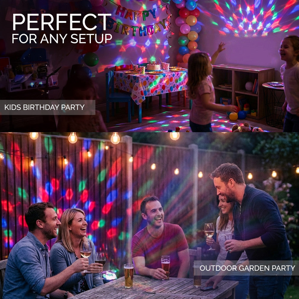 Bryte Disco Ball Light 7 Colours RGB LED USB Remote Party – image 6