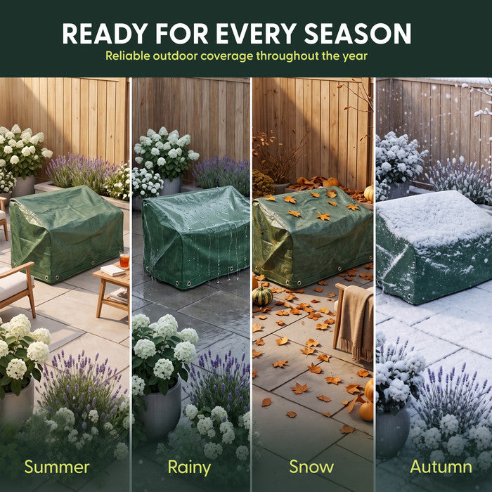 3 Seat Garden Bench Cover - Waterproof, Tear Resistant and UV Protection