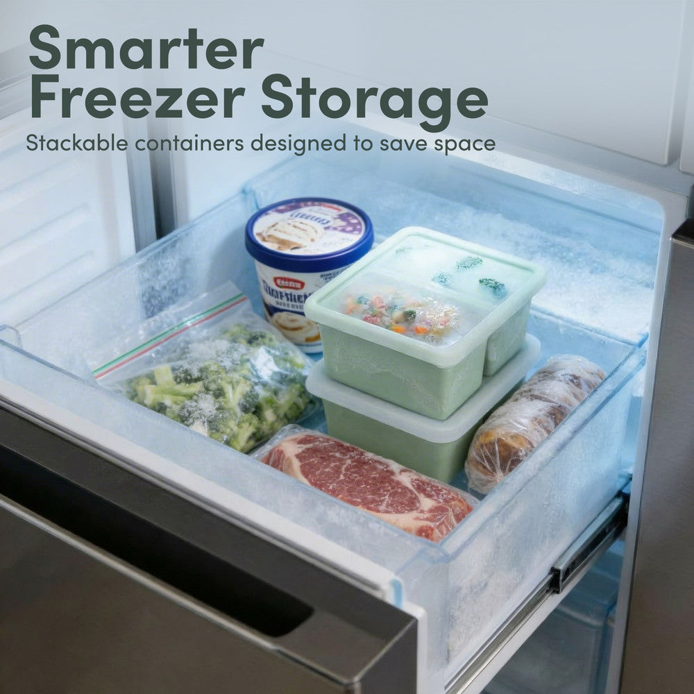 Keplin silicone soup freezer tray 2-pack with lid – buy online UK