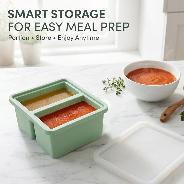 Silicone Soup Freezer Tray with Lid