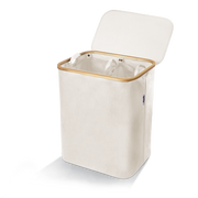 145L Laundry Basket - Handles, Machine Washable Removable Liner Bags