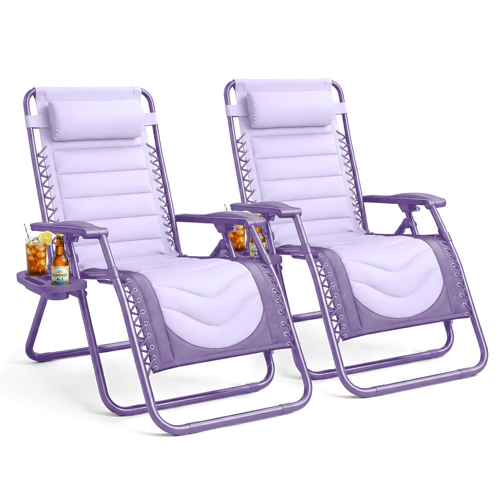 Premium Heavy-Duty Zero Gravity Chairs - 2 Pack XXL