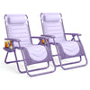 XXL Padded Zero Gravity Chairs Set of 2