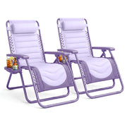 XXL Zero Gravity Chairs Pair Lifestyle Garden