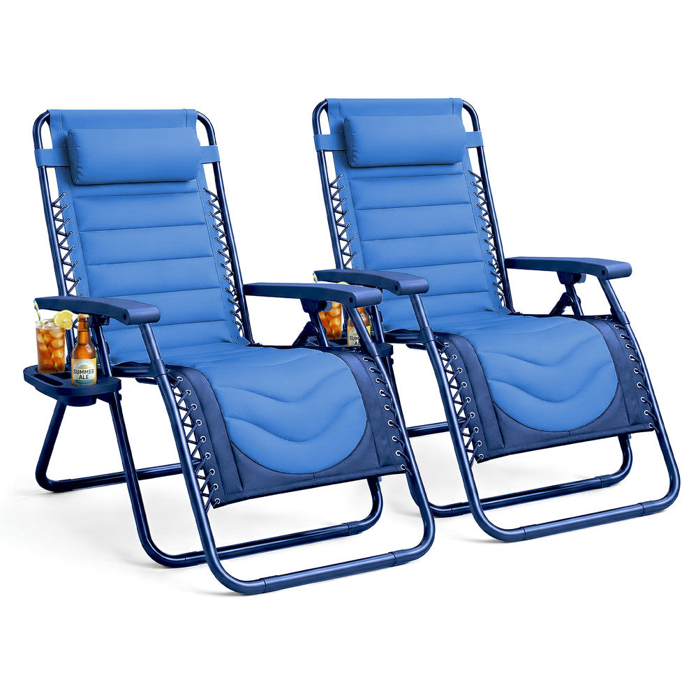Premium Heavy-Duty Zero Gravity Chairs - 2 Pack XXL