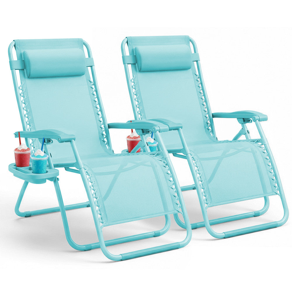 Textilene Zero Gravity Chairs Set of 2