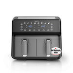 9L Dual Zone Air Fryer - 8-in-1 Cooking Functions - 2700W Energy-Saving Cooker - Family Size
