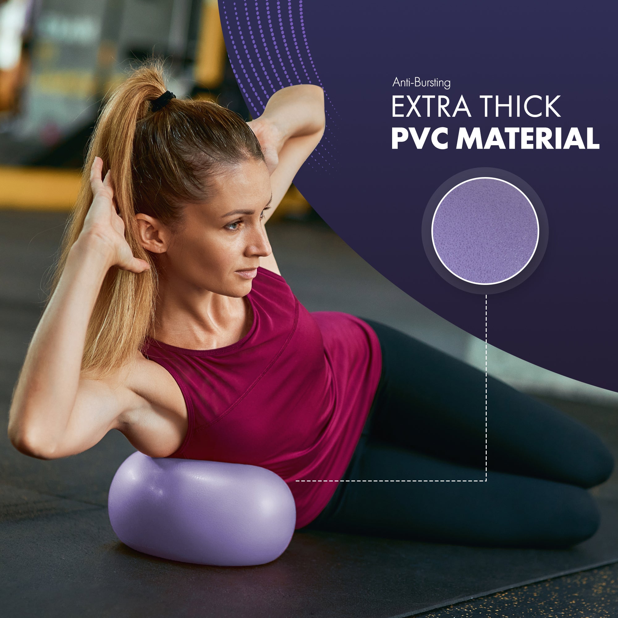 KAYMAN Pilates Ball 25cm - Anti-Burst Yoga Ball for Core Strength, Fitness, Balance, and Physical Therapy - Lightweight & Portable Exercise Ball for Home, Gym, or Travel – image 12