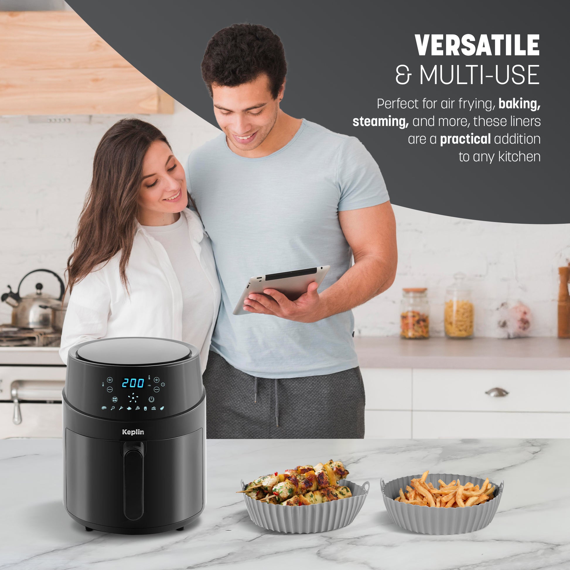 Silicone Air Fryer Liners - 3 Pack – image 5