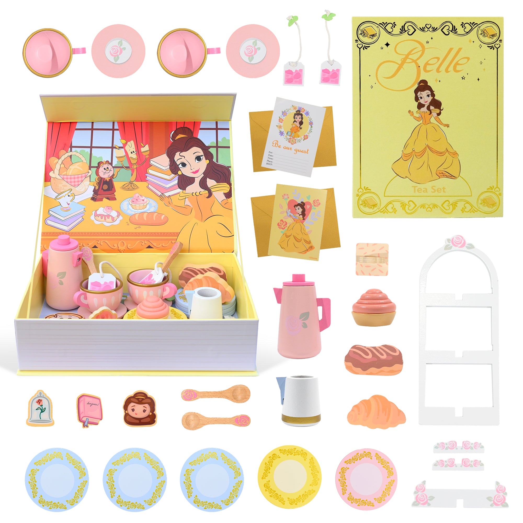 Disney Princess Storybook Playset Collection - Book Box with Themed Accessories