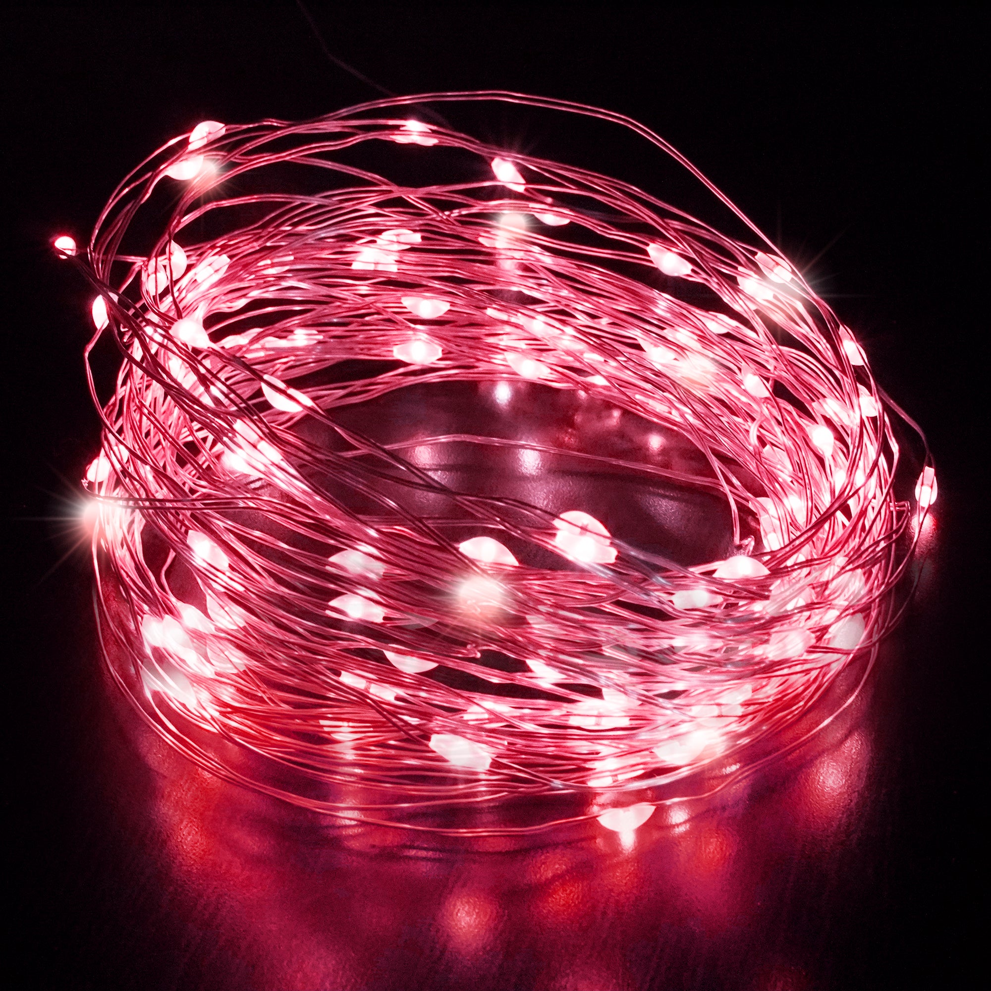 Desiretech - LED Battery-Powered Fairy Lights - Copper Wire String Lights - Waterproof Decorative LED for Indoor/Outdoor Use - Weddings, Christmas, Bedroom, Patio & Party