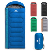 Ocean Haze adults sleeping bag – lightweight 3-4 season camping backpacking bag UK