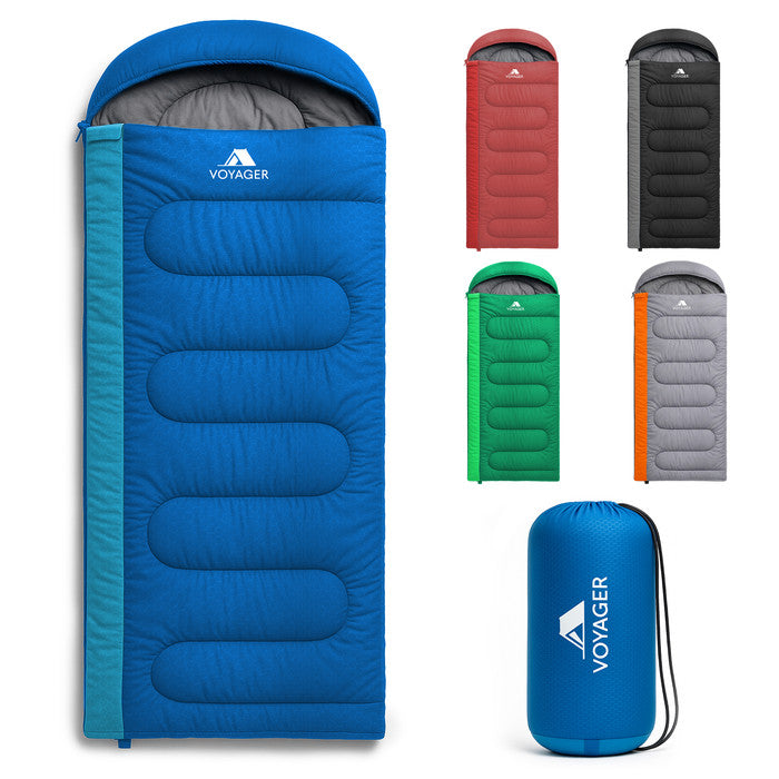 Ocean Haze adults camping sleeping bag – lightweight 3-4 season bag for backpacking UK