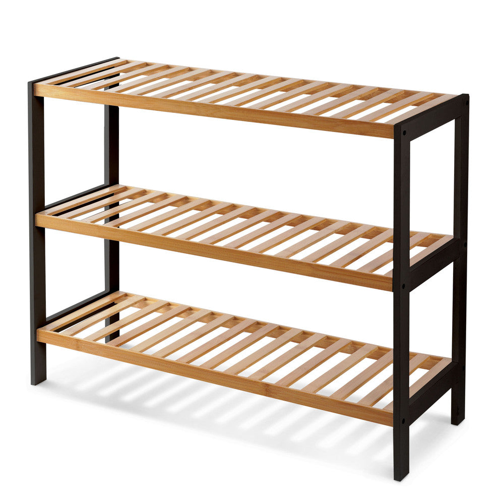 Bamboo Shoe Rack - 3 Tier – image 9