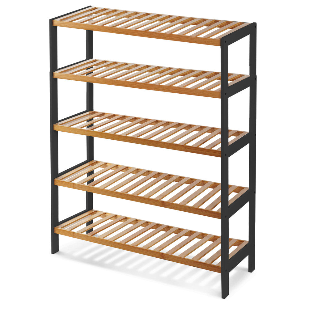 Bamboo Shoe Rack - 5 Tier – image 9