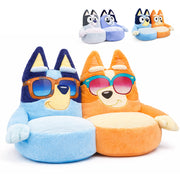 Bluey and Bingo kids plush sofa chair – soft toddler seat for playroom or bedroom