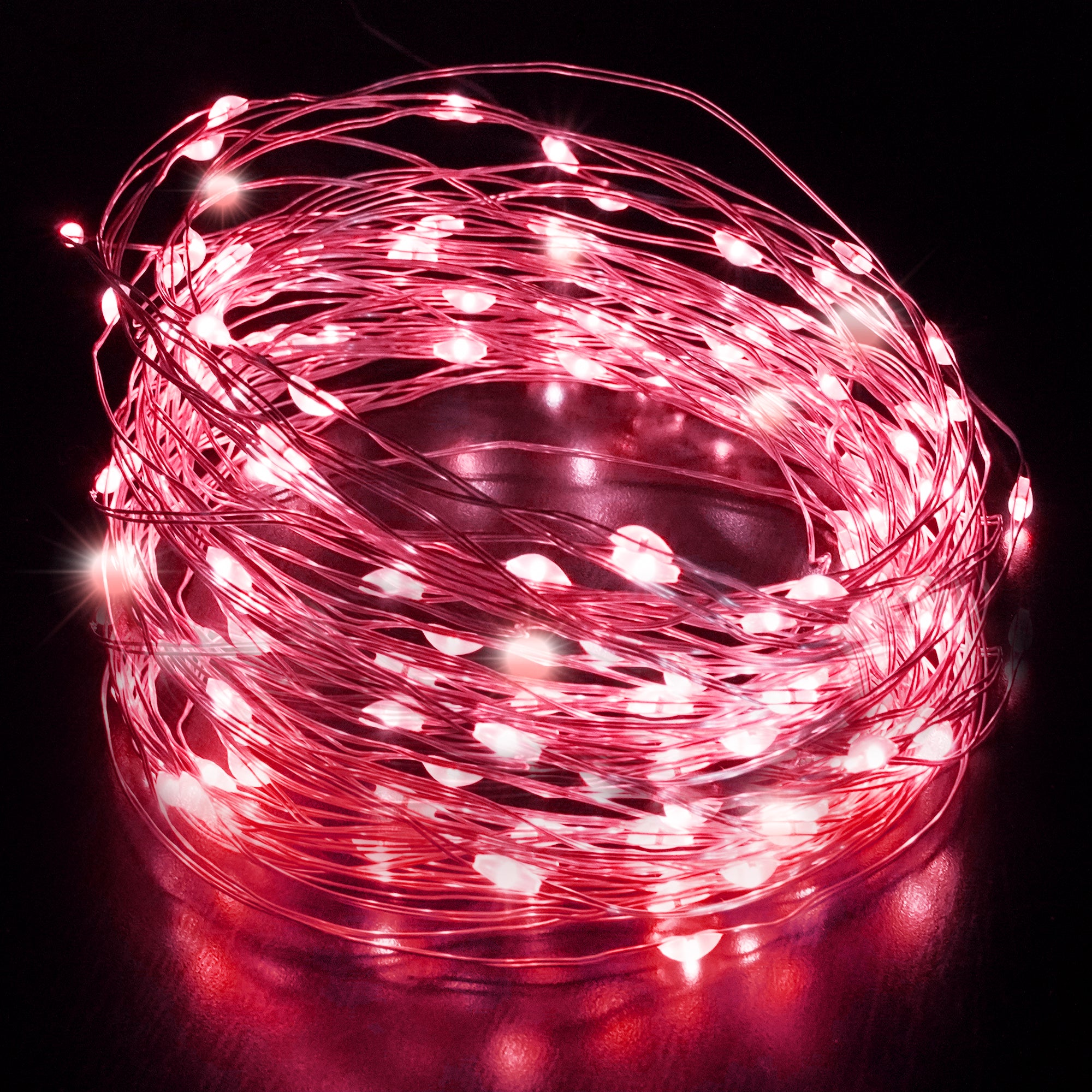 Desiretech - LED Battery-Powered Fairy Lights - Copper Wire String Lights - Waterproof Decorative LED for Indoor/Outdoor Use - Weddings, Christmas, Bedroom, Patio & Party