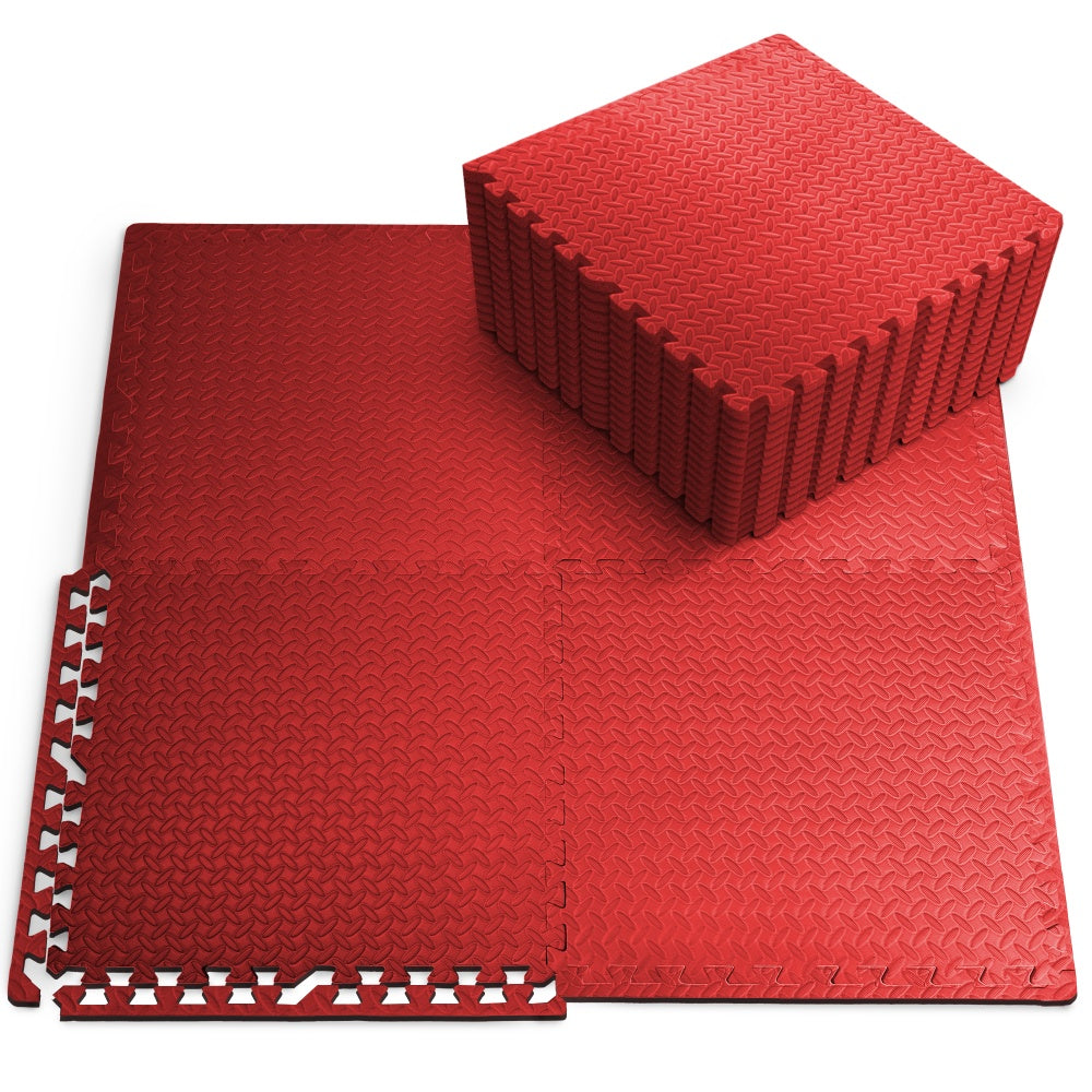 Top-Selling KAYMAN Interlocking Gym Floor Mats – Nonslip EVA Foam Exercise Tiles for Home Workouts, Studio, Weights, Yoga (60x60cm)