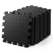 KAYMAN Gym Floor Nonslip Mats, Interlocking, EVA Foam Exercise Floor Tiles for Home Workouts, Studio, Weights, Exercise and Yoga (30 X 30cm)