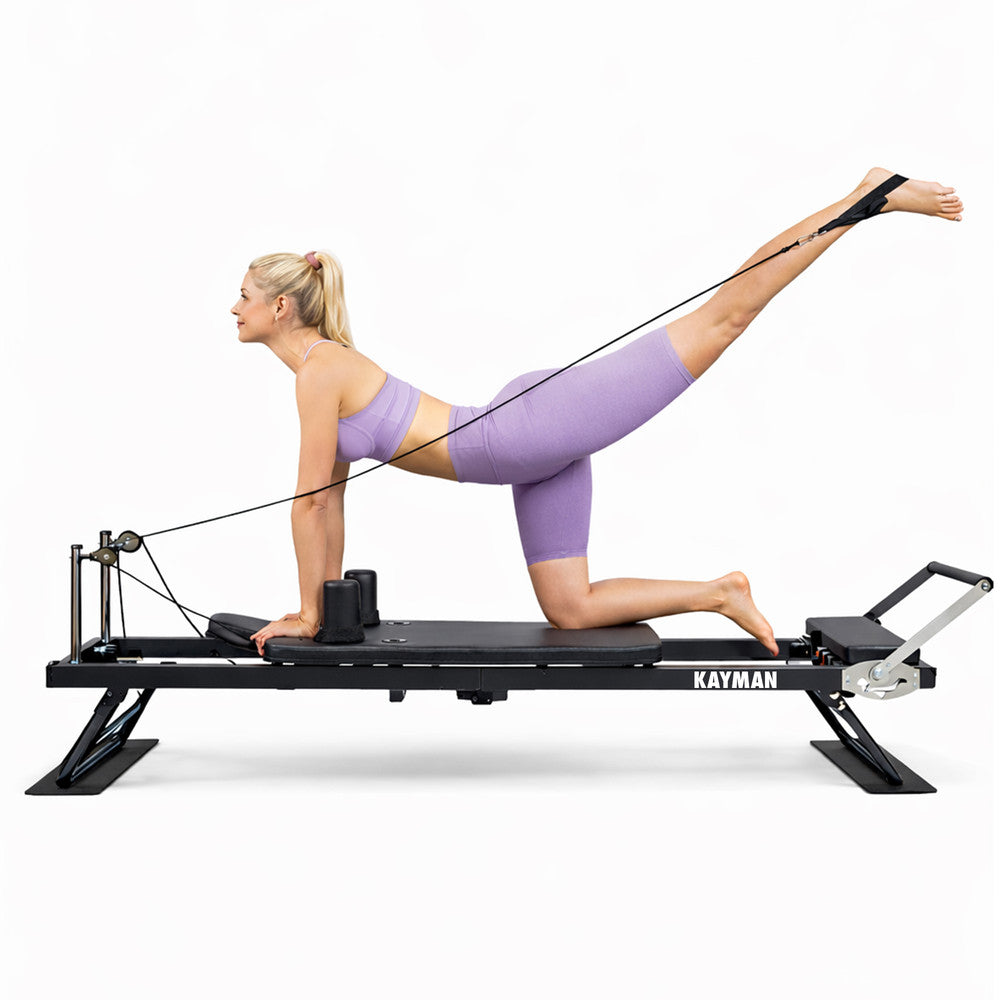 KAYMAN 83" Foldable Pilates Reformer Machine for Home Workout