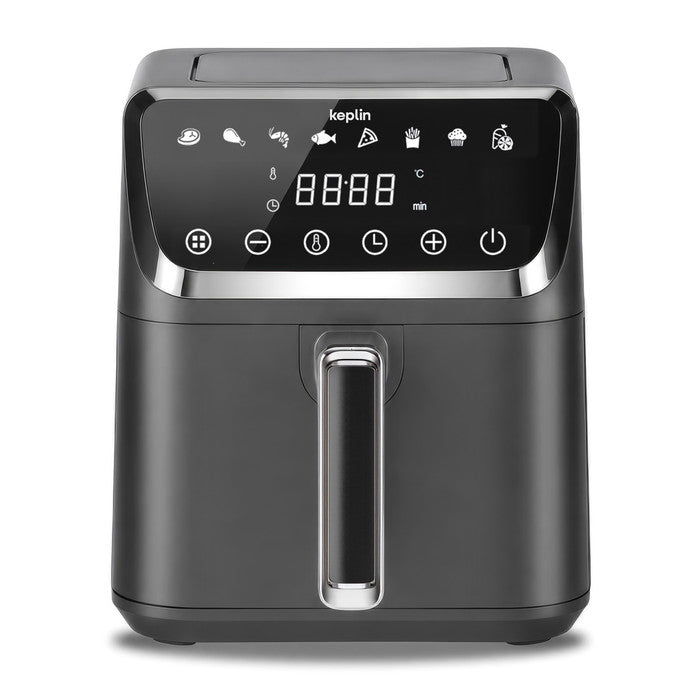 Digital air fryer 4.5L black with touchscreen display , 8 preset icons