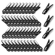 Black Clothes Pegs with Metal Springs - 48 Pack