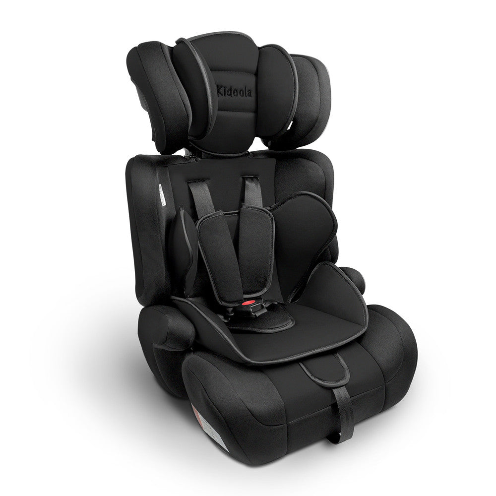 Kidoola Adjustable Car Seat for Toddlers & Children – Safety Certified Booster Seat, Comfortable Padding, 3 Age Functions, ECE R44/04 Certified, Up to 12 Years