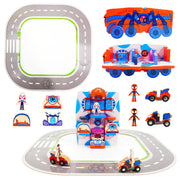 Marvel Spidey and His Amazing Friends Transforming Vehicle Playset – 17-Piece 2-in-1 Spidey Truck Toy for Kids