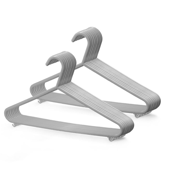 Plastic Clothes Hangers with Trouser Bar and Accessory Hooks