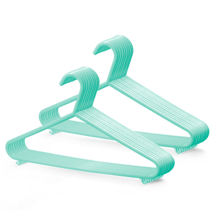 Plastic Clothes Hangers with Trouser Bar and Accessory Hooks