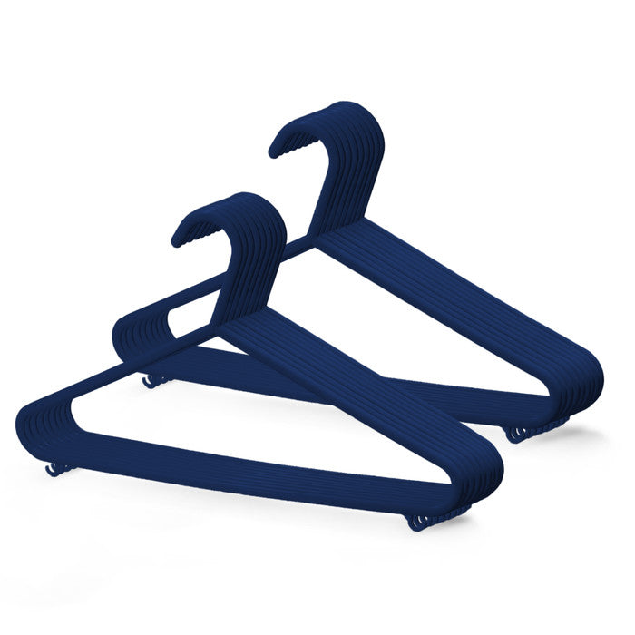 Plastic Clothes Hangers with Trouser Bar and Accessory Hooks