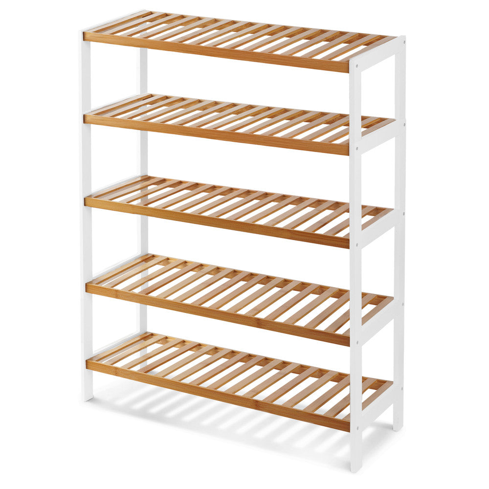Bamboo Shoe Rack - 5 Tier – image 25