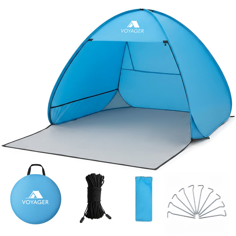 Pop-Up Beach Tent - 2 Person - UPF 50+ UV Protection