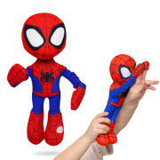 Marvel Spidey Slingshot Plush Toy Set – Spider-Man Ghost and Spin Soft Superhero Toys for Kids