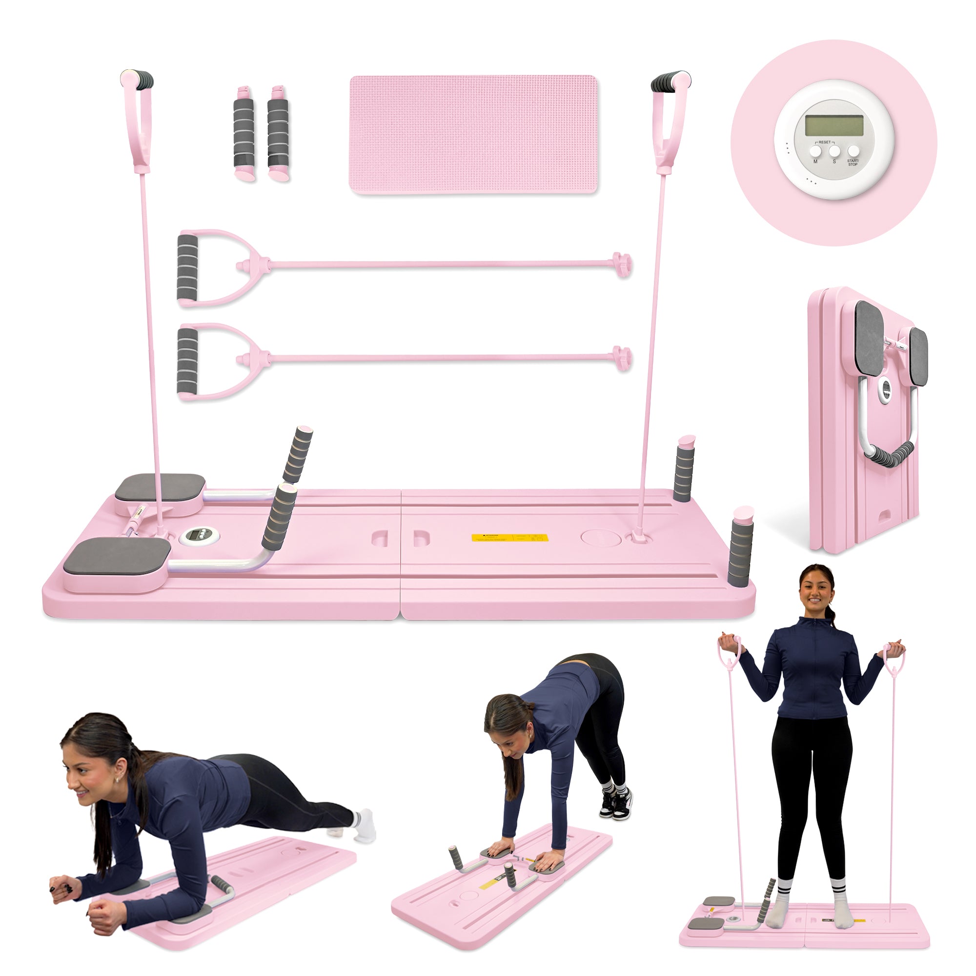 Kayman Pilates Board – Compact Foam & PP Exercise Platform with Auto Rebound – Foldable, Stable & Versatile – Space-Saving Workout Board for Home Gym – 105.7×40.6×6.8cm