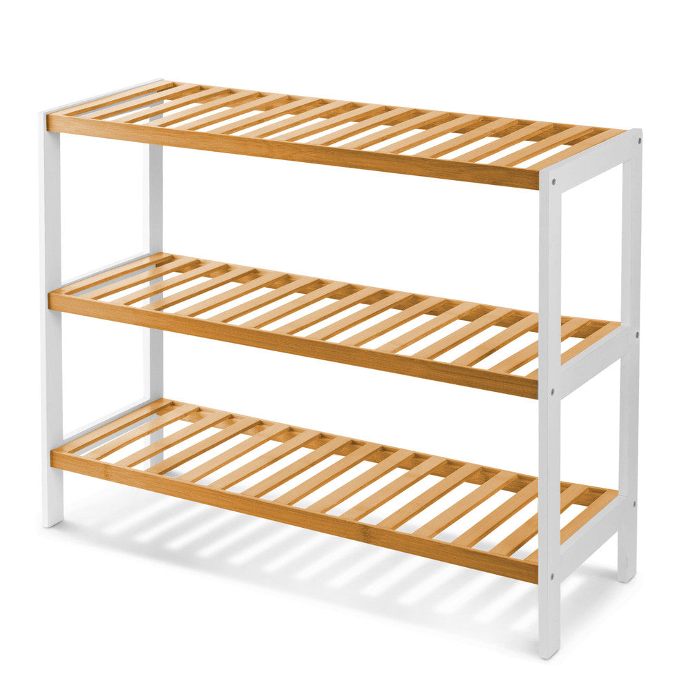 Bamboo Shoe Rack - 3 Tier – image 25