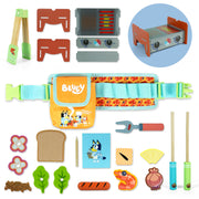 Bluey BBQ Belt Playset 20-piece wooden – official Bluey pretend cooking toy for kids ages 3+ UK