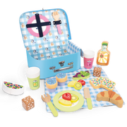 Bluey – Picnic Basket Set – 30-Piece Wooden Roleplay Toy for Kids with Carry Case, Cutlery & Pretend Food – Made from FSC-Certified Materials – Creative & Engaging Play Kit for Ages 3 and Up